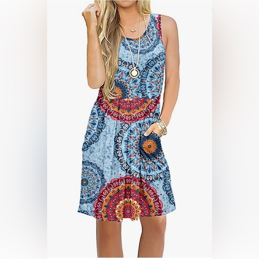 Women’s sundress with pockets.